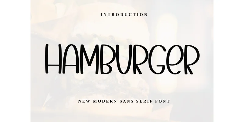 Hamburger Font by PiPi Creative — Sans Serif Font