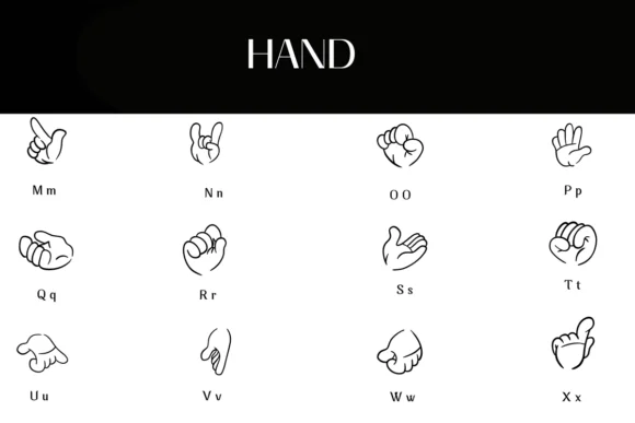 Hand by Heartcraft Atelier — Dingbats Font — thumbnail 3