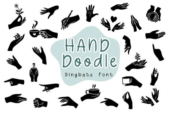 Hand Doodle by Pui Art — Dingbats Font