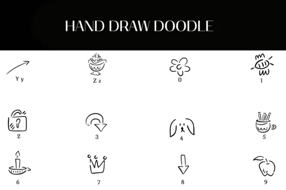 Hand Draw Doodle by Heartcraft Atelier — Dingbats Font — thumbnail 4