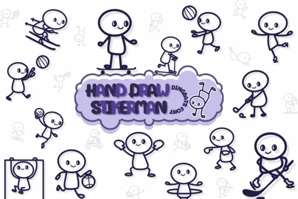 Hand Draw Stikerman by Chonada — Dingbats Font