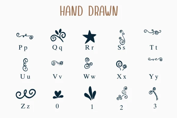 Hand Drawn by Nongyao — Dingbats Font — thumbnail 3