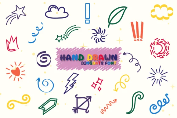 Hand Drawn by Chonada — Dingbats Font