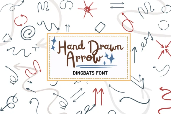 Hand Drawn Arrow by PraewDesigns — Dingbats Font