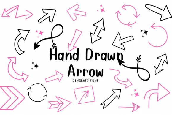 Hand Drawn Arrow by CHANOK — Dingbats Font