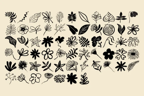 Hand Drawn Floral by f33ls design — Dingbats Font — thumbnail 2