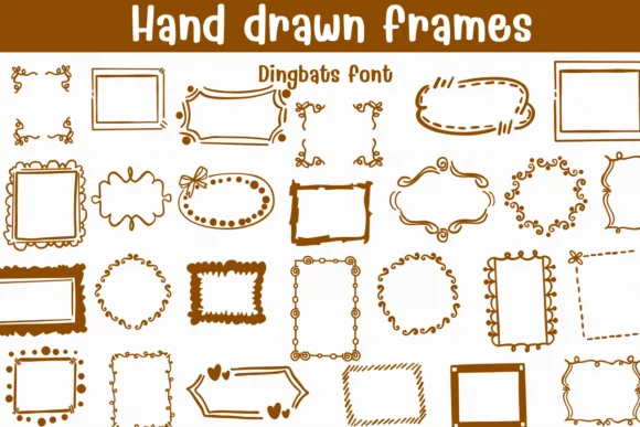 Hand Drawn Frames by Sontaya — Dingbats Font