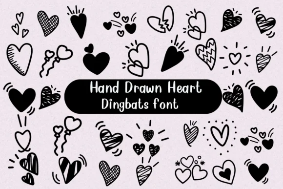 Hand Drawn Heart by Nongyao — Dingbats Font