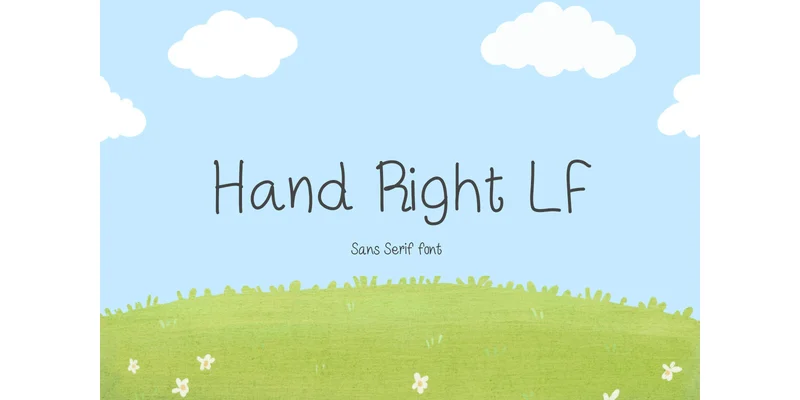 Hand Right Lf Font by TanoiCartoonist — Sans Serif Font