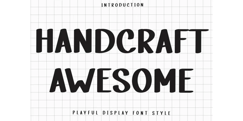 Handcraft Awesome Font by FreshTypeINK — Display Font