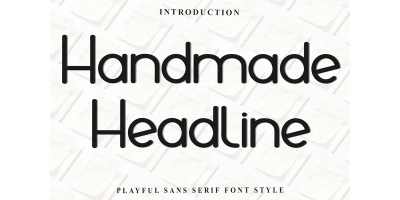 Handmade Headline Font by FreshTypeINK — Sans Serif Font