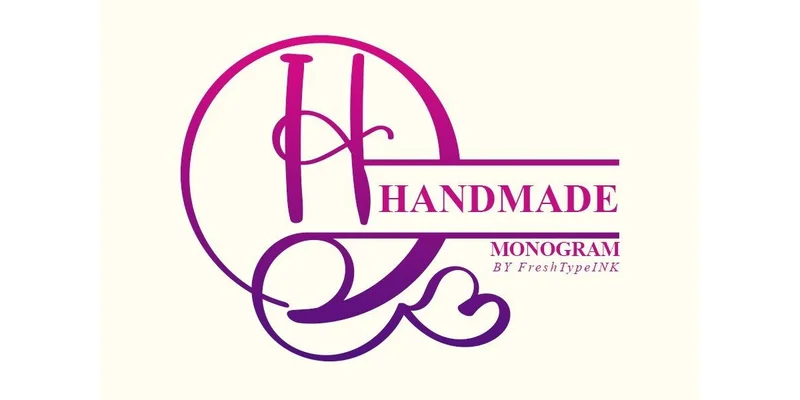 Handmade Monogram Font by FreshTypeINK by FreshTypeINK — Decorative Font