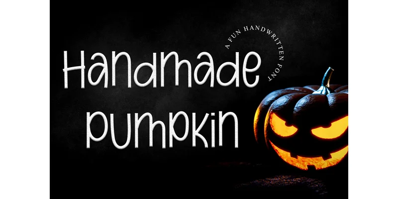 Handmade Pumpkin Font by GiaLetter — Display Font