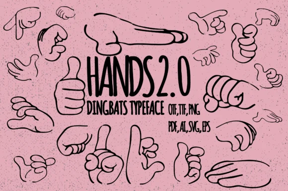 Hands 2.0 by Minimalistartstudio — Dingbats Font