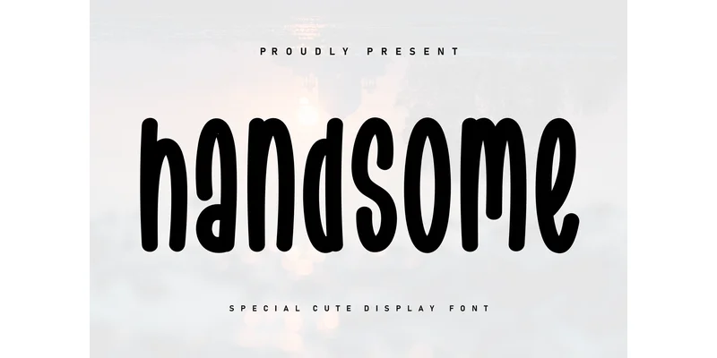 Handsome Font by KC Production — Display Font