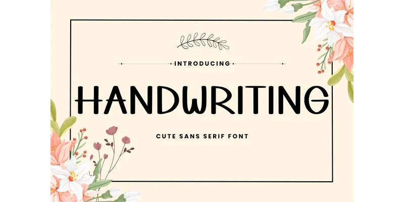 Handwriting Font by Letterayu — Sans Serif Font