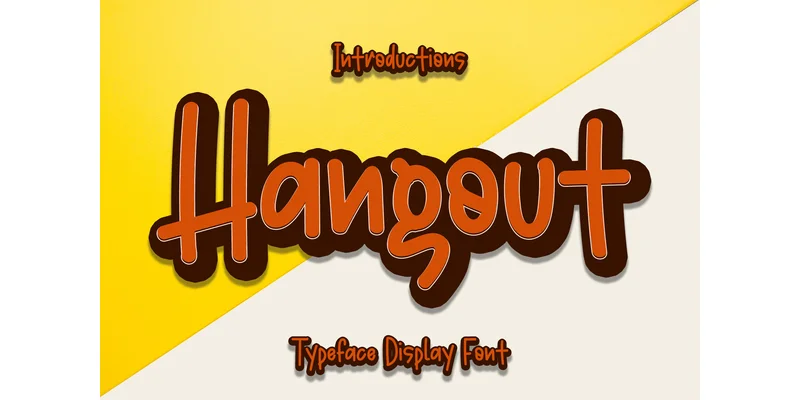 Hangout Font by YanStudio — Display Font
