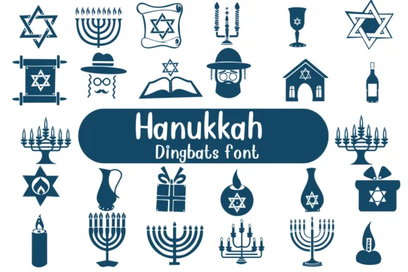 Hanukkah by Nongyao — Dingbats Font