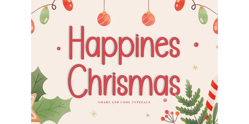 Happines Christmas Font by FreshTypeINK — Sans Serif Font