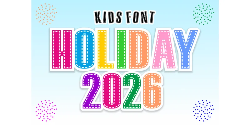 Happy 2026 Font by anamalmusyaffaCreative by anamalmusyaffaCreative — Display Font — thumbnail 2