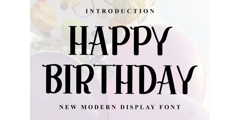 Happy Birthday Font by Inermedia STUDIO — Display Font