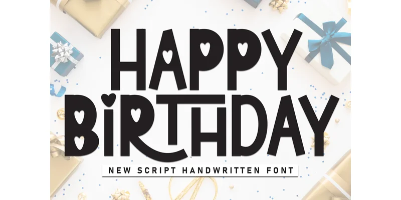 Happy Birthday Font by Robbots stores — Display Font