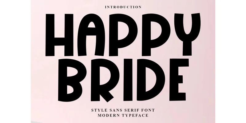 Happy Bride Font by FreshTypeINK — Display Font
