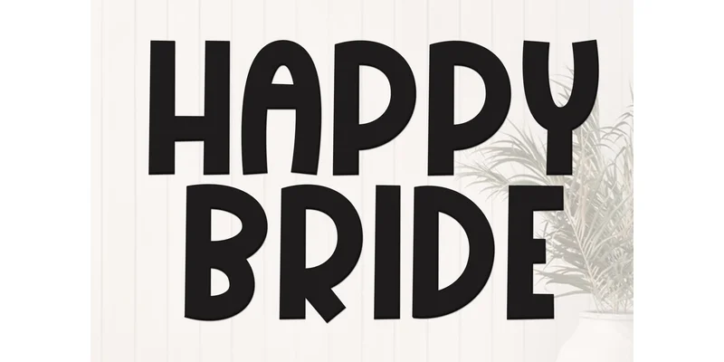 Happy Bride Font by FreshTypeINK — Display Font — thumbnail 5