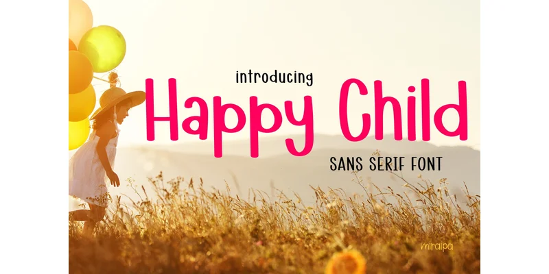 Happy Child Font by miraipa — Sans Serif Font