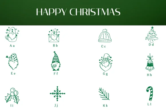 Happy Christmas by Heartcraft Atelier — Dingbats Font — thumbnail 2