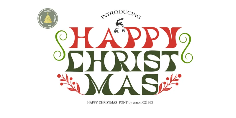 Happy Christmas Font by arnon.021993 — Display Font