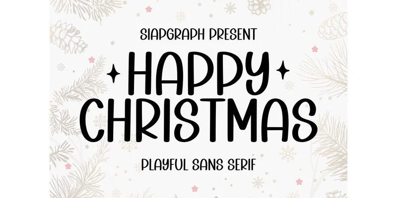 Happy Christmas Font by SiapGraph — Sans Serif Font