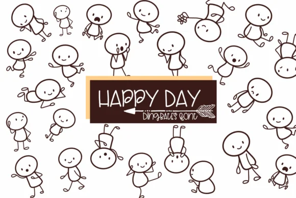 Happy Day by Sirinart — Dingbats Font