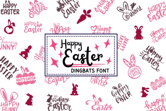Happy Easter by PraewDesigns — Dingbats Font