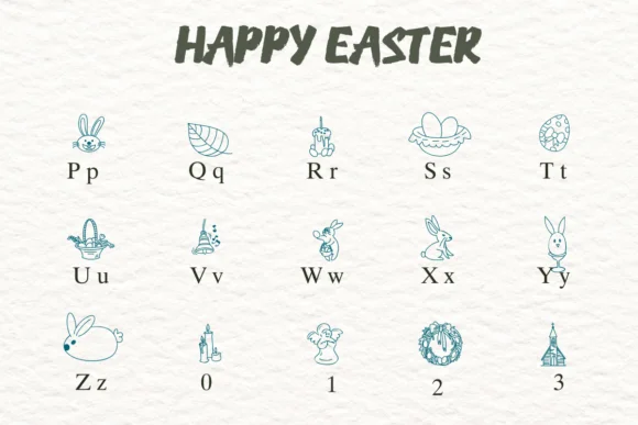 Happy Easter by Nongyao — Dingbats Font — thumbnail 3
