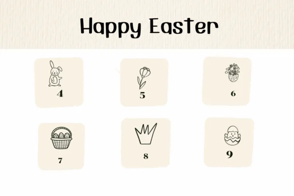 Happy Easter by Ketsarin — Dingbats Font — thumbnail 4
