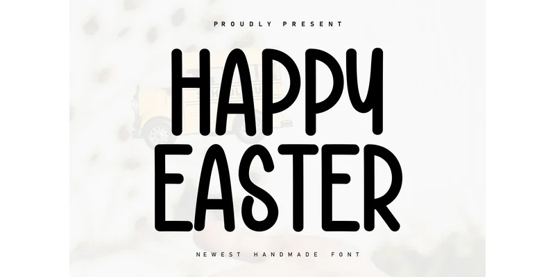 Happy Easter Font by KC Production — Display Font