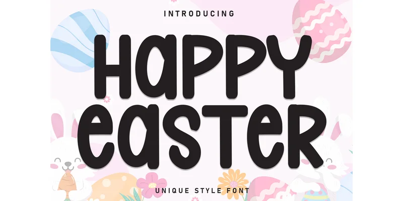 Happy Easter Font by Robbots stores — Display Font
