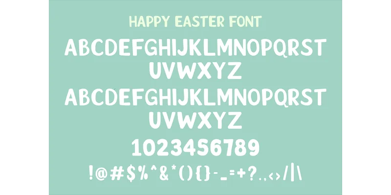 Happy Easter Font by TINY GRAPHIX — Display Font — thumbnail 2