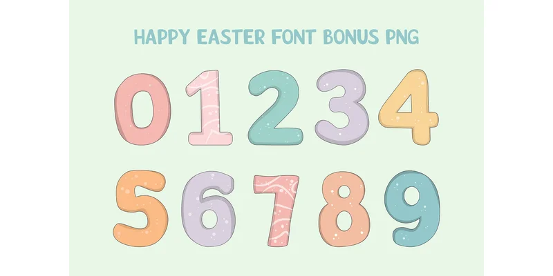Happy Easter Font by TINY GRAPHIX — Display Font — thumbnail 6