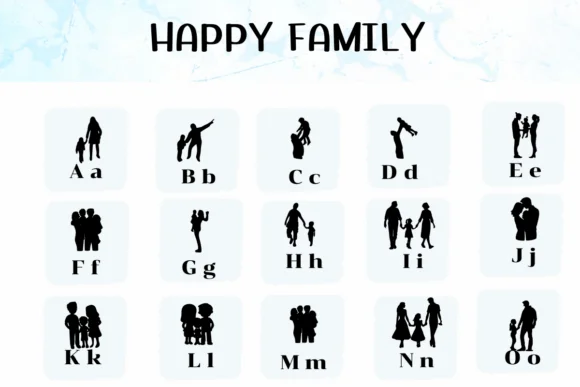 Happy Family by Ketsarin — Dingbats Font — thumbnail 2