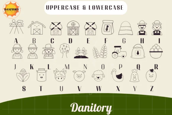 Happy Family Farm by danita.kukkai — Dingbats Font — thumbnail 2