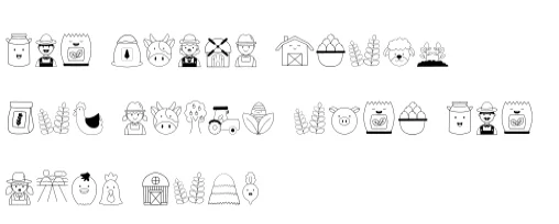 Happy Family Farm by danita.kukkai — Dingbats Font — thumbnail 8