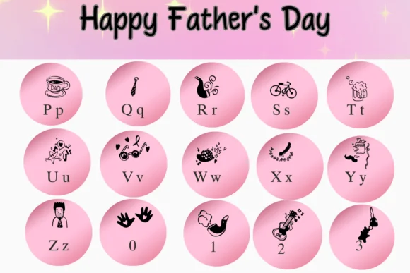 Happy Fathers Day by Nongyao — Dingbats Font — thumbnail 3