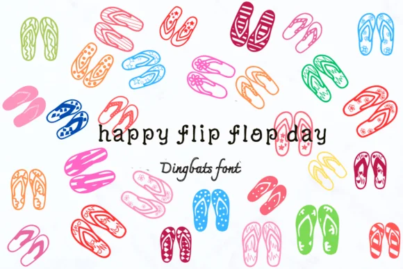 Happy Flip Flop Day by Nongyao — Dingbats Font