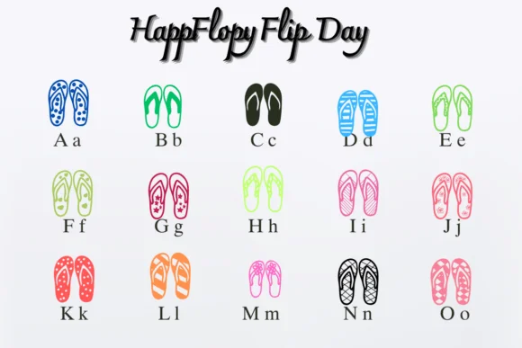 Happy Flip Flop Day by Nongyao — Dingbats Font — thumbnail 2