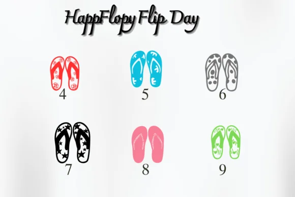 Happy Flip Flop Day by Nongyao — Dingbats Font — thumbnail 4