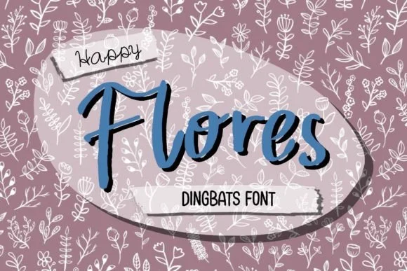 Happy Flores by DREAMs Soul G. — Dingbats Font