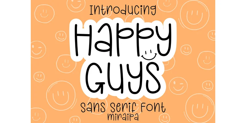 Happy Guys Font by miraipa — Sans Serif Font