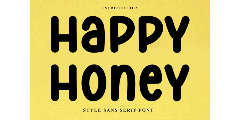 Happy Honey Font by FreshTypeINK — Display Font